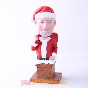 Picture of Custom Bobblehead Doll: Santa At Chimney