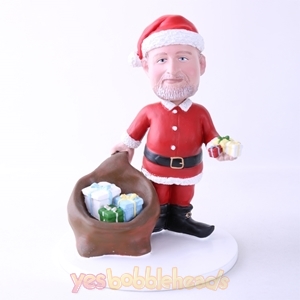 Picture of Custom Bobblehead Doll: Santa With Gifts