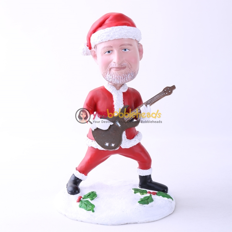 Picture of Custom Bobblehead Doll: Santa Playing Guitar