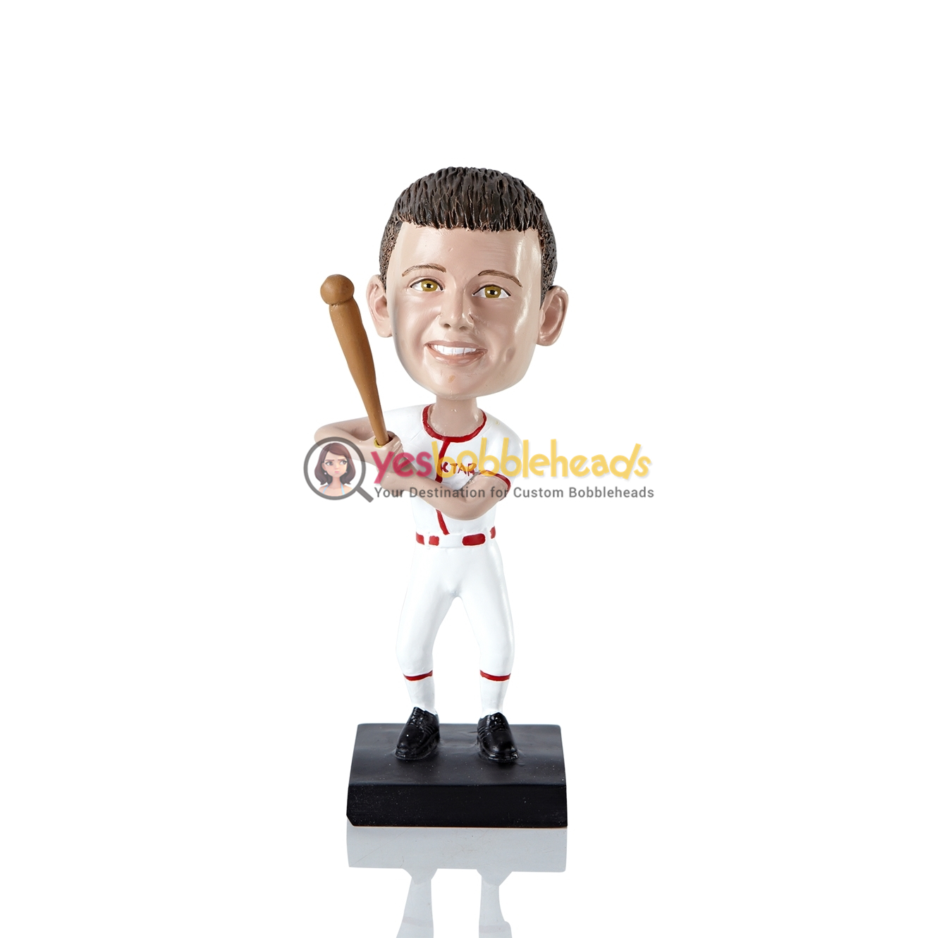 Picture of Custom Bobblehead Doll: Boy Baseball Player