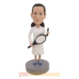 Picture of Custom Bobblehead Doll: Female Tennis Player