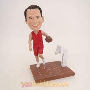 Picture of Custom Bobblehead Doll: Basketball Player in Game