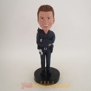 Picture of Custom Bobblehead Doll: Police Officer Arm in Arm