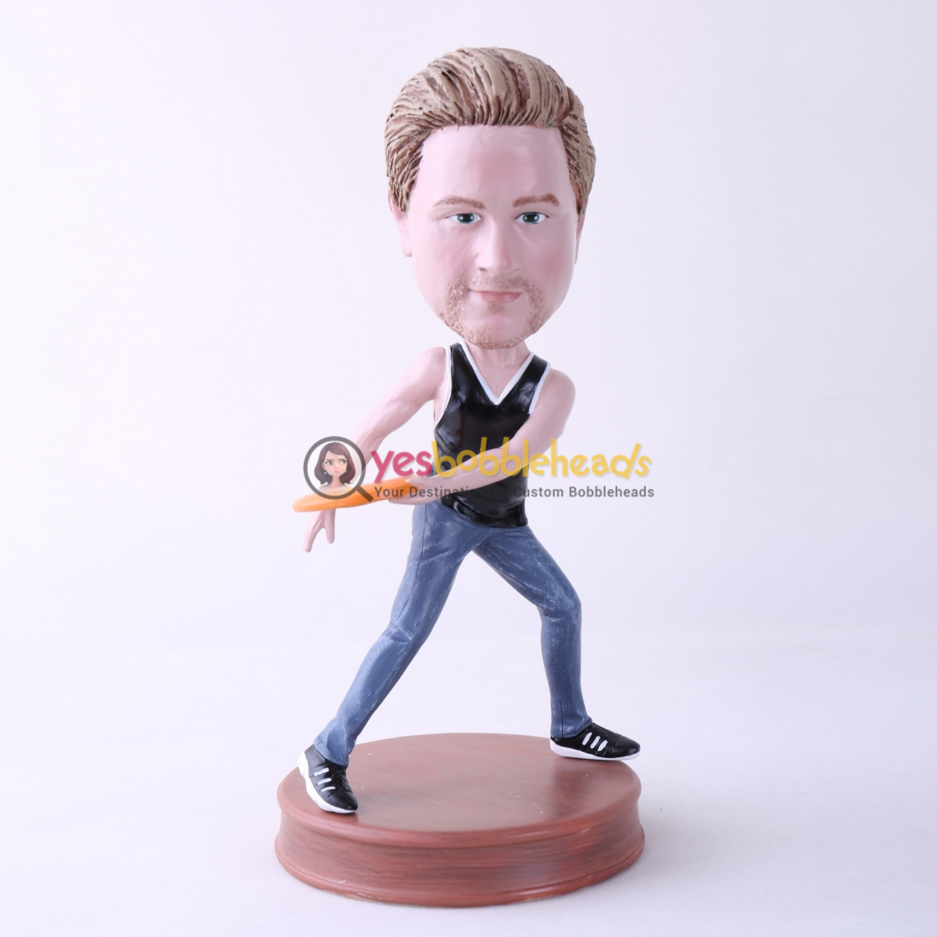 Picture of Custom Bobblehead Doll: Frisbee Player
