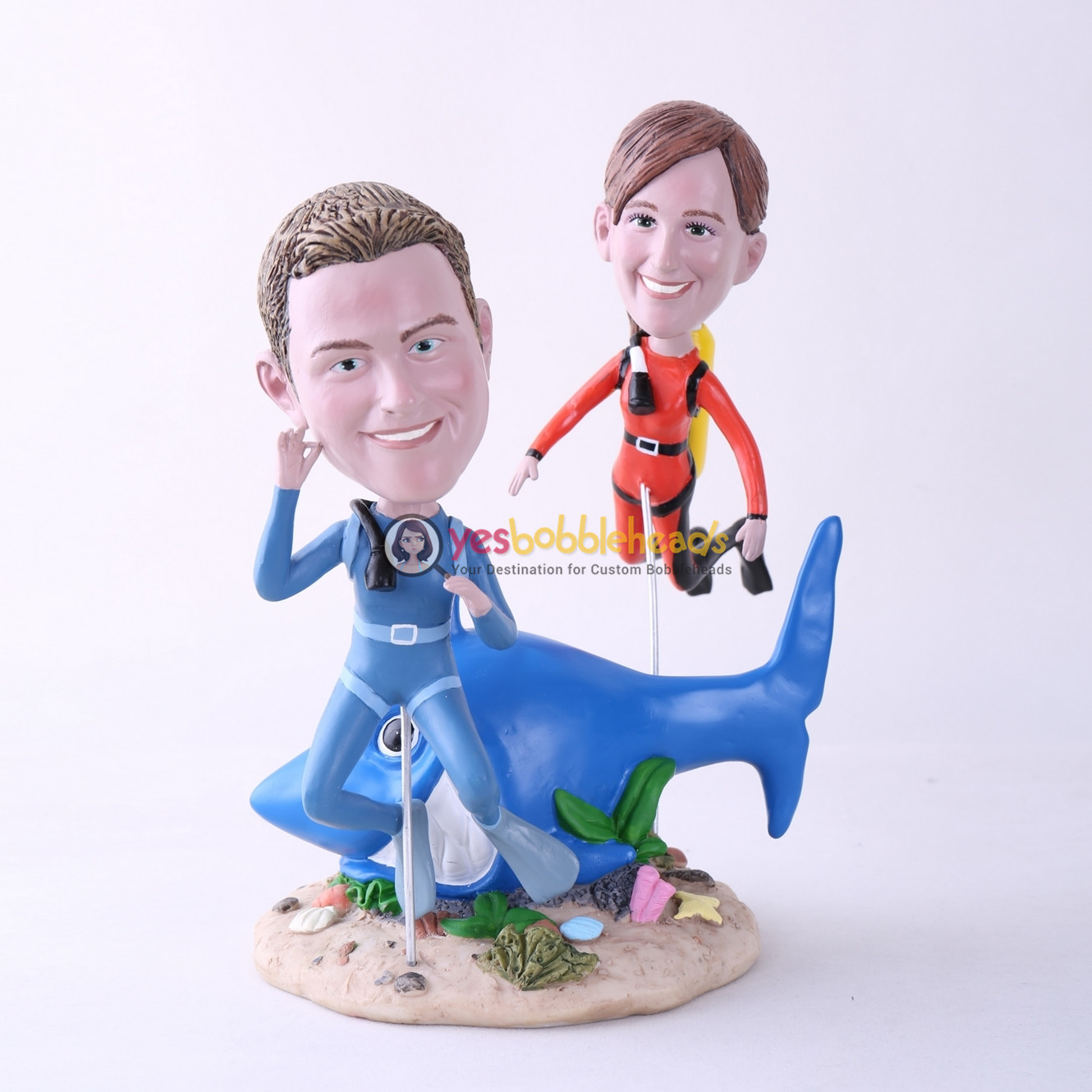 Picture of Custom Bobblehead Doll: Scuba Diving Couple