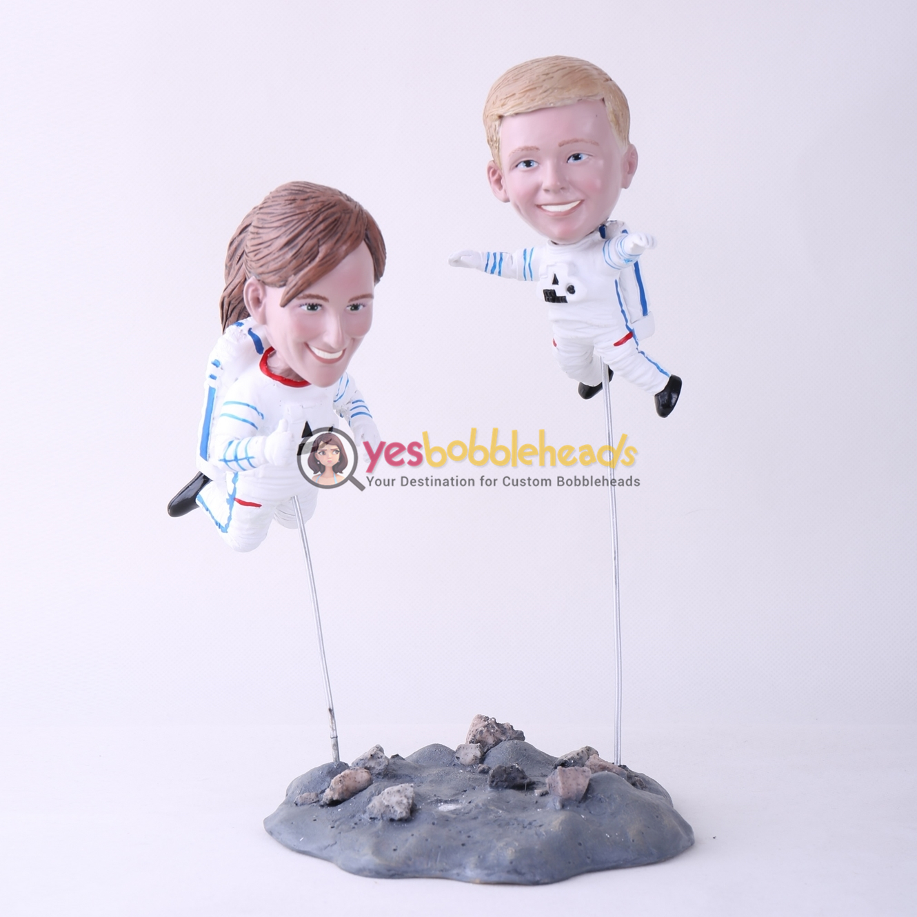Picture of Custom Bobblehead Doll: Astronaut Mother & Son