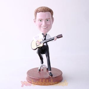 Picture of Custom Bobblehead Doll: Man Playing Guitar On Chair