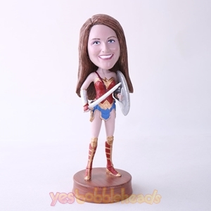 Picture of Custom Bobblehead Doll: Wonder Woman With A Sword