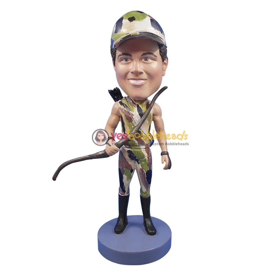 Picture of Custom Bobblehead Doll: Male Bow and Arrow Hunter