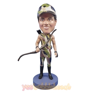 Picture of Custom Bobblehead Doll: Male Bow and Arrow Hunter