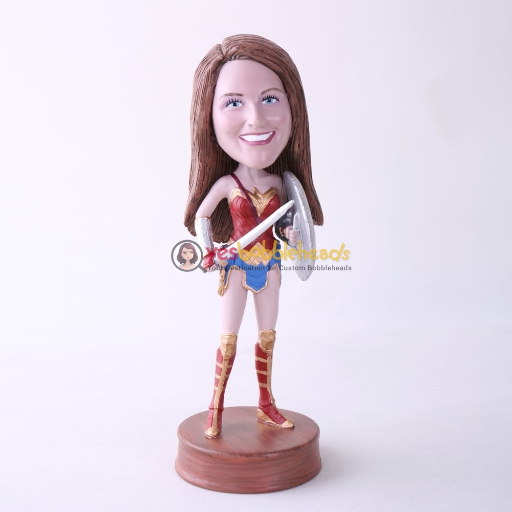 Picture of Custom Bobblehead Doll: Wonder Woman With A Sword