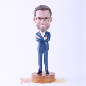 Picture of Custom Bobblehead Doll: Cool Man with Arms Folded