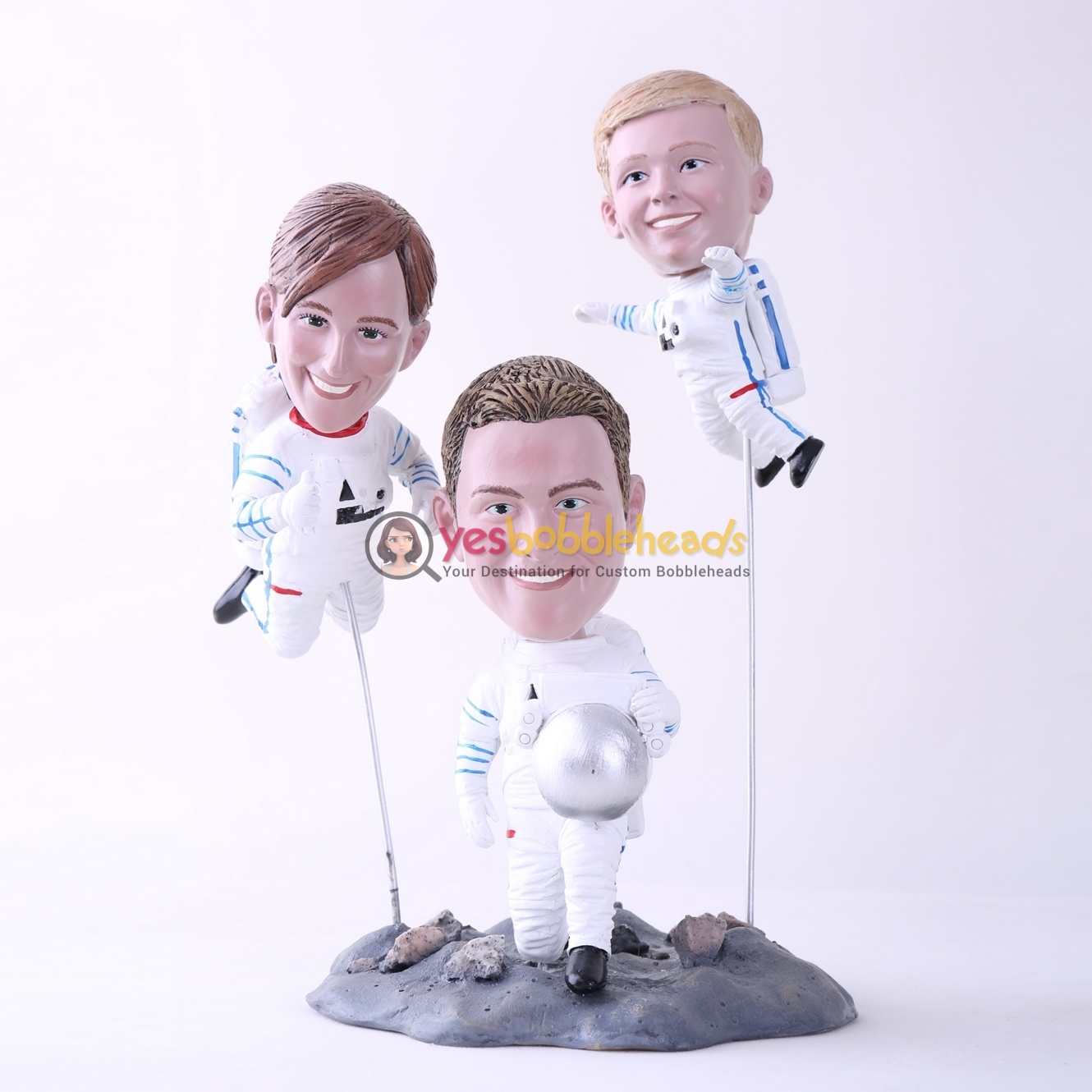 Picture of Custom Bobblehead Doll: Astronaut Family