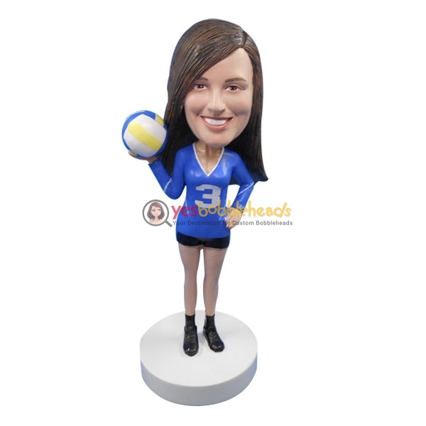 Picture of Custom Bobblehead Doll: Female Volleyball Player
