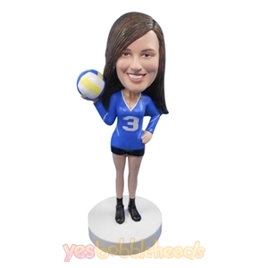 Picture of Custom Bobblehead Doll: Female Volleyball Player