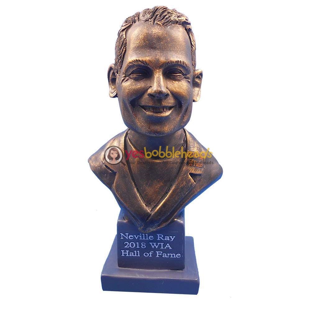 Picture of Custom Bobblehead Doll: Bronze Colored Head & Bust Statue