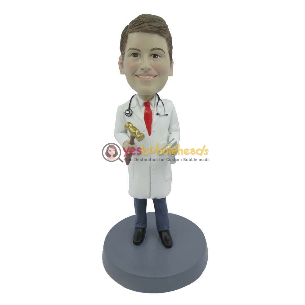 Picture of Custom Bobblehead Doll: Doctor Hammer in Hand