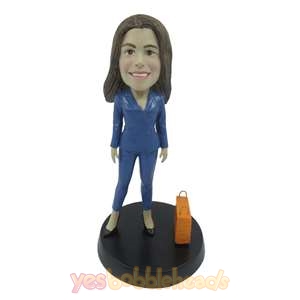 Picture of Custom Bobblehead Doll: Woman and Shopping Bag