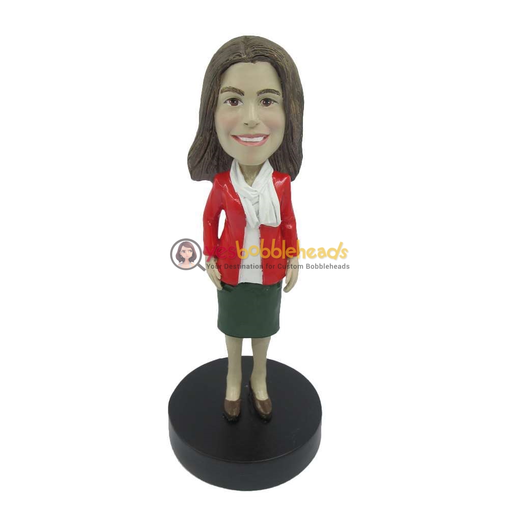 Picture of Custom Bobblehead Doll: Woman With Scarf