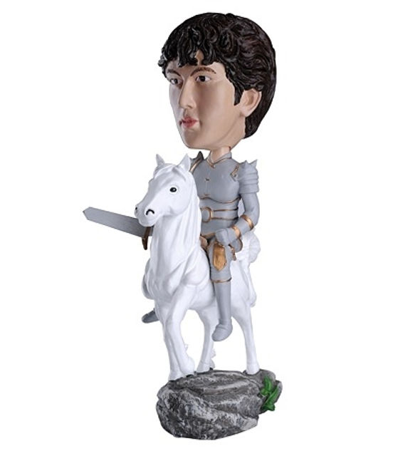 Picture of Custom Bobblehead Doll: Knight on Horse Holding a Sword