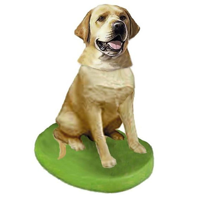 Picture of Custom Bobblehead Doll: Pet Dog Labrador Retriever Yellow