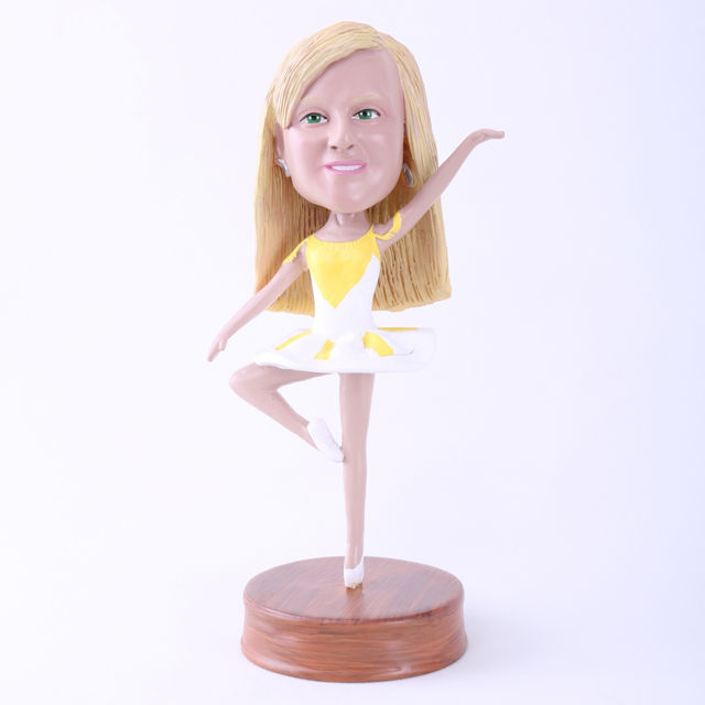 Picture of Custom Bobblehead Doll: Ballet Woman Standing on One Foot