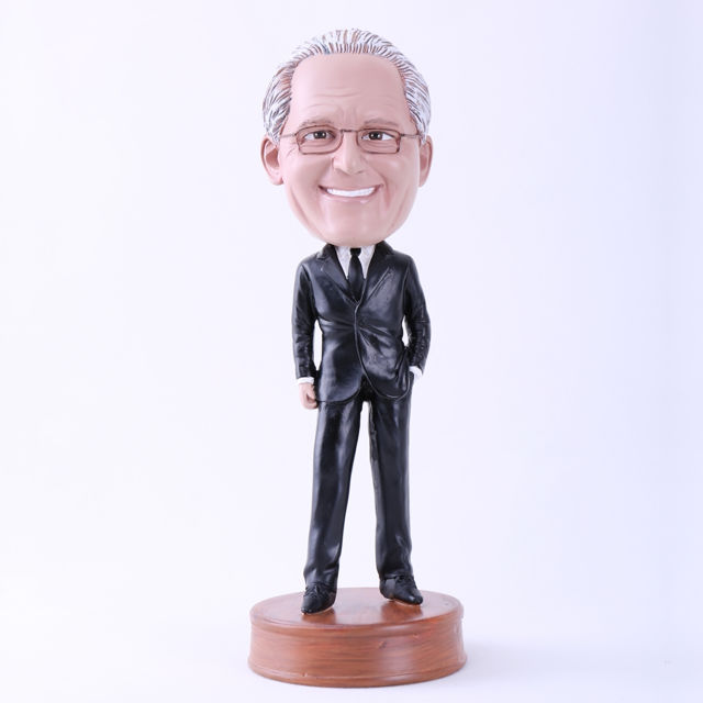 Picture of Custom Bobblehead Doll: Black Suit Boss