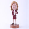 Picture of Custom Bobblehead Doll: Brown Suit Woman