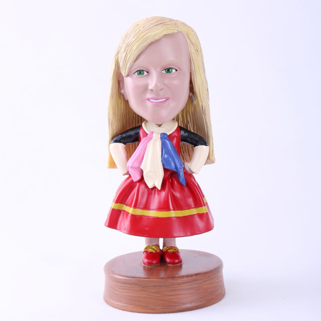 Picture of Custom Bobblehead Doll: Cartoon Skirt Girl