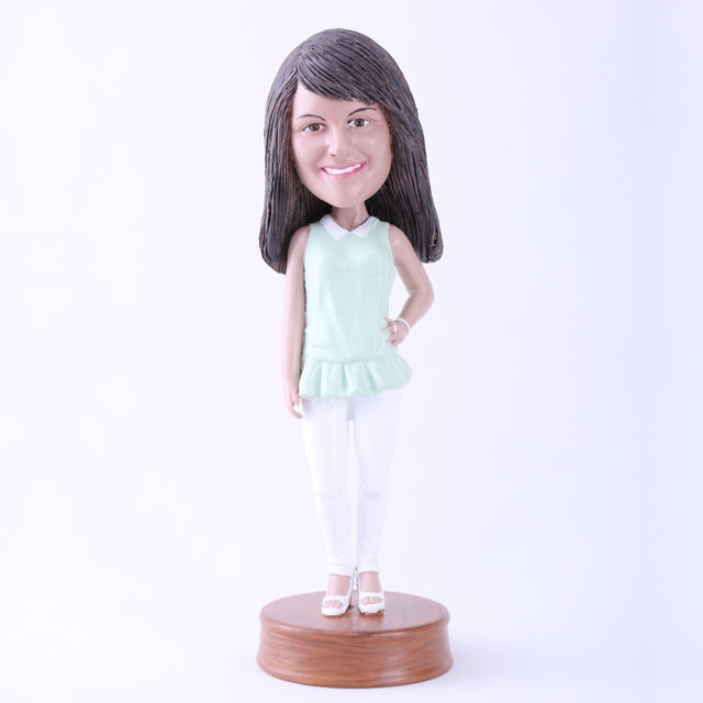 Picture of Custom Bobblehead Doll: Casual Lady Standing