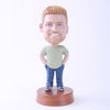Picture of Custom Bobblehead Doll: Casual Man Hands in Pockets