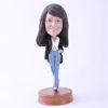Picture of Custom Bobblehead Doll: Casual Woman Walking