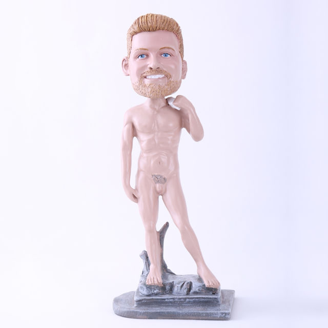Picture of Custom Bobblehead Doll: Completely Naked Man (About 9" Tall)