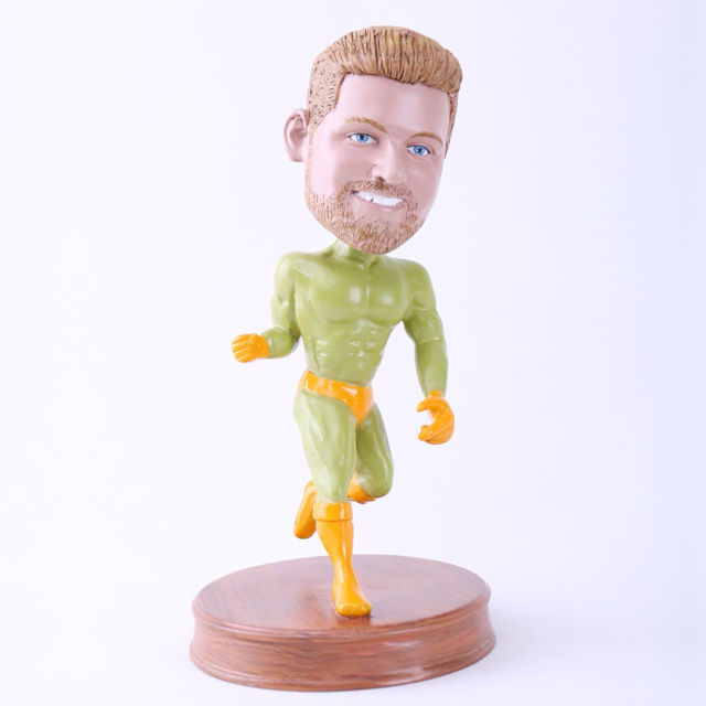 Picture of Custom Bobblehead Doll: Green Skin Muscle Man