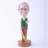 Picture of Custom Bobblehead Doll: Happy Fishing Man with Fish