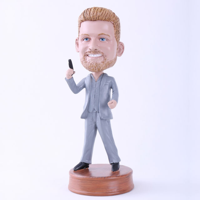 Picture of Custom Bobblehead Doll: James Bond Cosplay