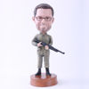 Picture of Custom Bobblehead Doll: Man Holding Rifle