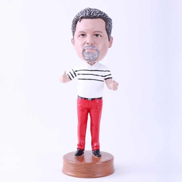 Picture of Custom Bobblehead Doll: Man in Red Trousers