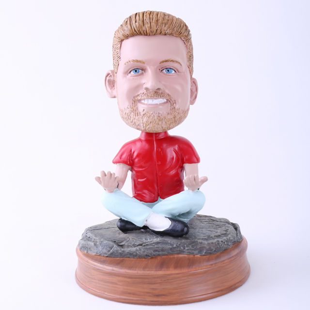 Picture of Custom Bobblehead Doll: Man Meditation