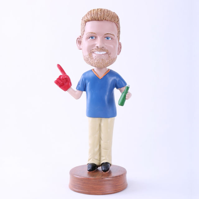 Picture of Custom Bobblehead Doll: Man to Drink