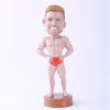 Picture of Custom Bobblehead Doll: Muscle Man Hands on Hips (About 9" Tall)