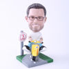 Picture of Custom Bobblehead Doll: Riding Motor Man
