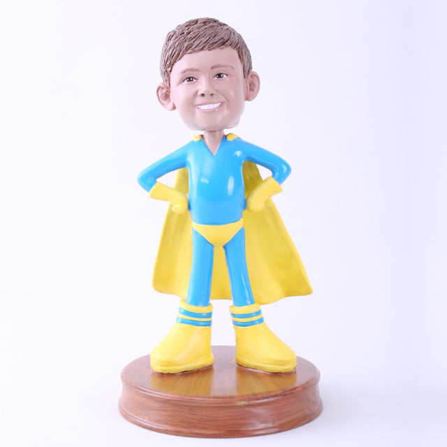 Picture of Custom Bobblehead Doll: Super Child with Yellow Cloak