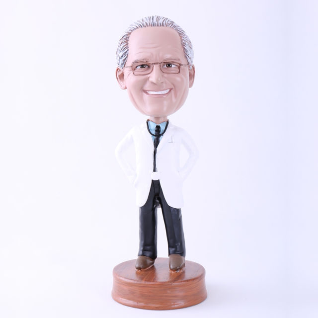 Picture of Custom Bobblehead Doll: White Uniform Doctor