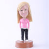 Picture of Custom Bobblehead Doll: Woman Hands in Pockets