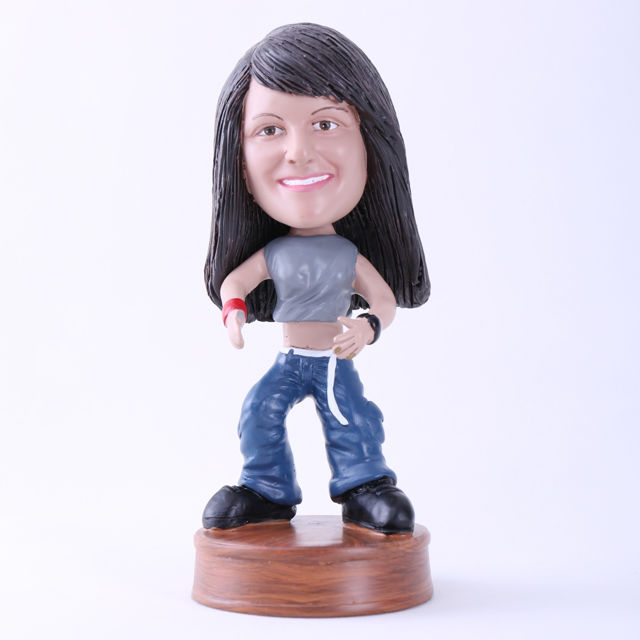 Picture of Custom Bobblehead Doll: Woman Ready to Wrestle