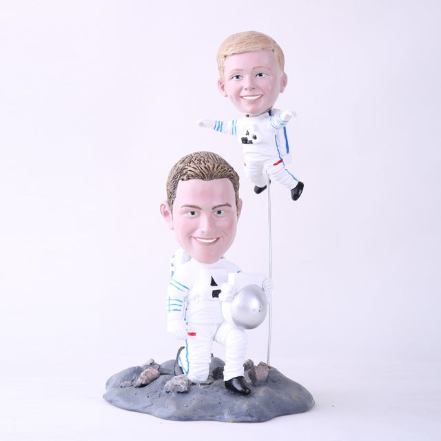 Picture of Custom Bobblehead Doll: Astronaut Father & Son