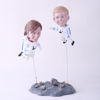 Picture of Custom Bobblehead Doll: Astronaut Mother & Son