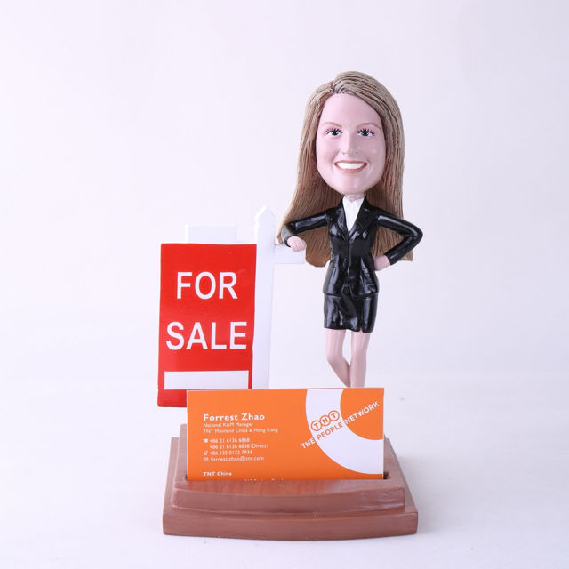 Picture of Custom Bobblehead Doll: Female Property Agent
