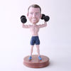 Picture of Custom Bobblehead Doll: Man Exercising Dumbbells